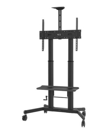 Vision  -series Vfm-f26 Vogn Med Hjul For Fladt Panel Videokonferencesystem Højderegulerbar  Maks  80 Kg Sort