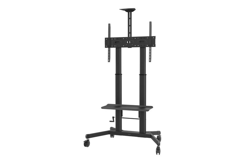 Vision -series Vfm-f26 Vogn Med Hjul For Fladt Panel Videokonferencesystem Højderegulerbar Maks 80 Kg Sort