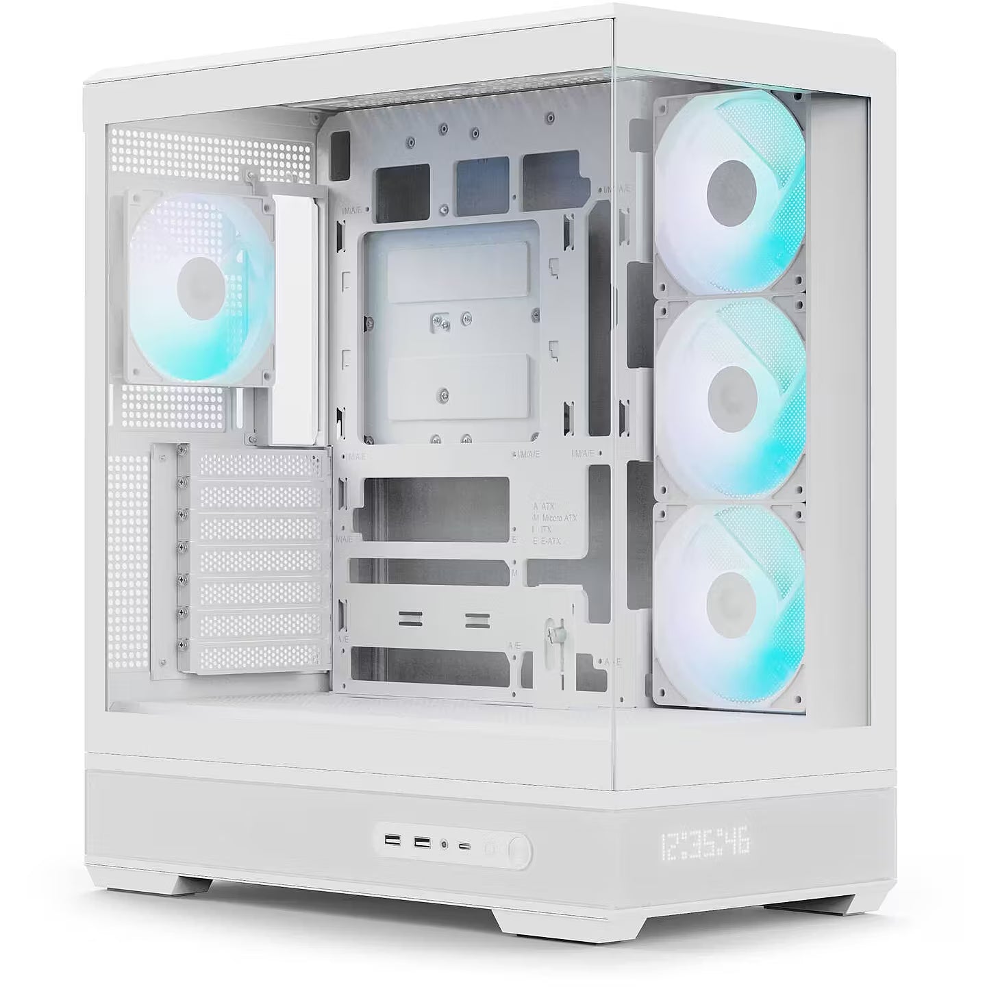 Aerocool P500b Digi  Mid-tower Case  White Kabinet Geekd Dk