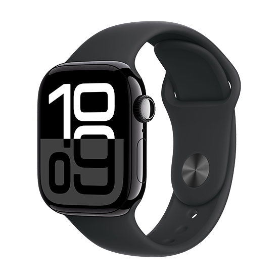 Apple Watch 10 42mm Alu Case With Sport Band     Jet Black