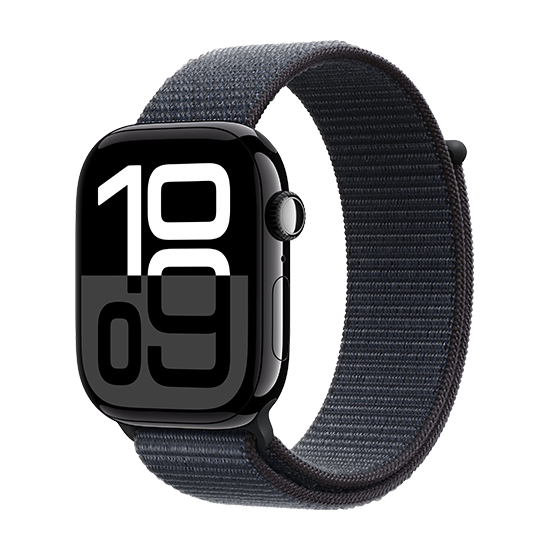 Apple Watch 10 46mm Alu Case With Sport Loop Jet Black