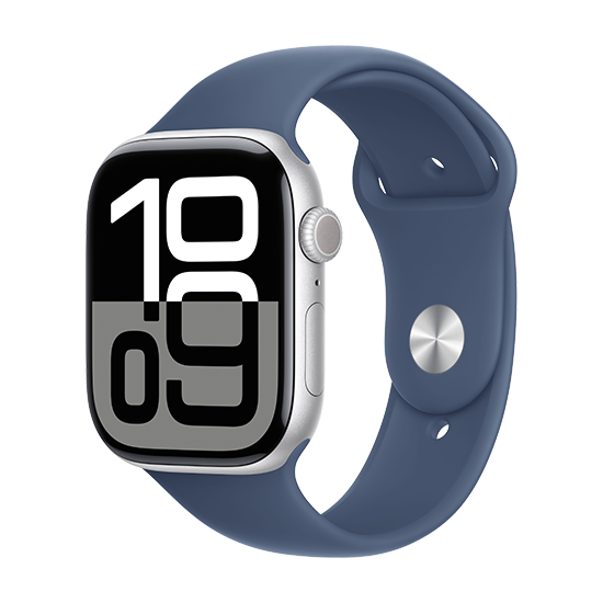 Apple Watch 10 46mm Aluminium Case With Sport Band     Denim