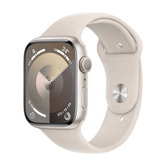 Apple Watch   45mm Aluminium Case With Sport Band     Starlight