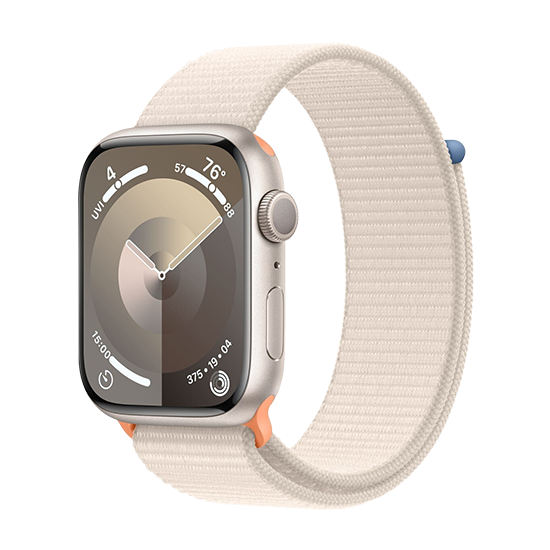 Apple Watch   45mm Aluminium Case With Sport Loop Starlight