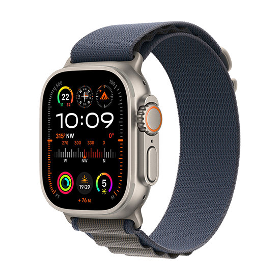Apple Watch Ultra   Lte 49mm Titanium Case With Alpine Loop   Blue