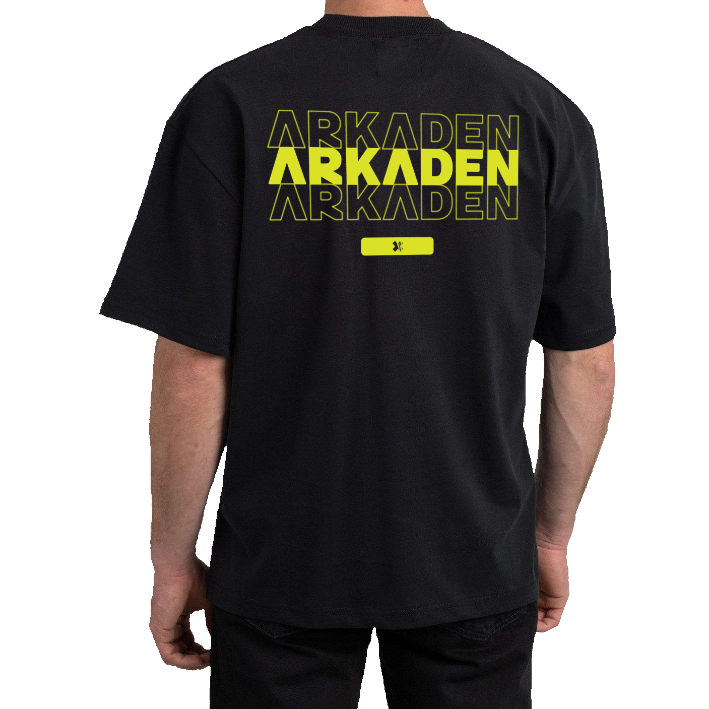 Arkaden Glitch Tee   Sort    -