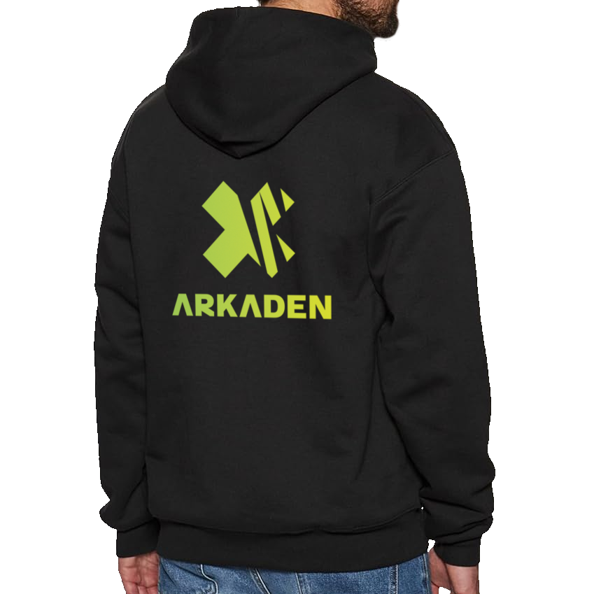 Arkaden Logo Hoodie   Sort    -