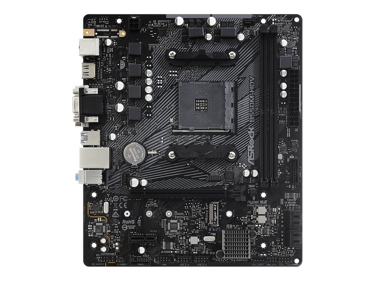 Asrock B550m-hdv Micro-atx Am4 Amd B550 Bundkort Geekd Dk