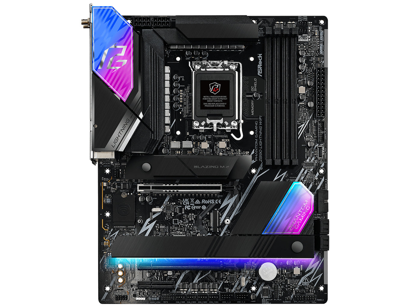 Asrock Z890 Pg Lightning Wifi Motherboard Atx Lga-1851 Intel Z890