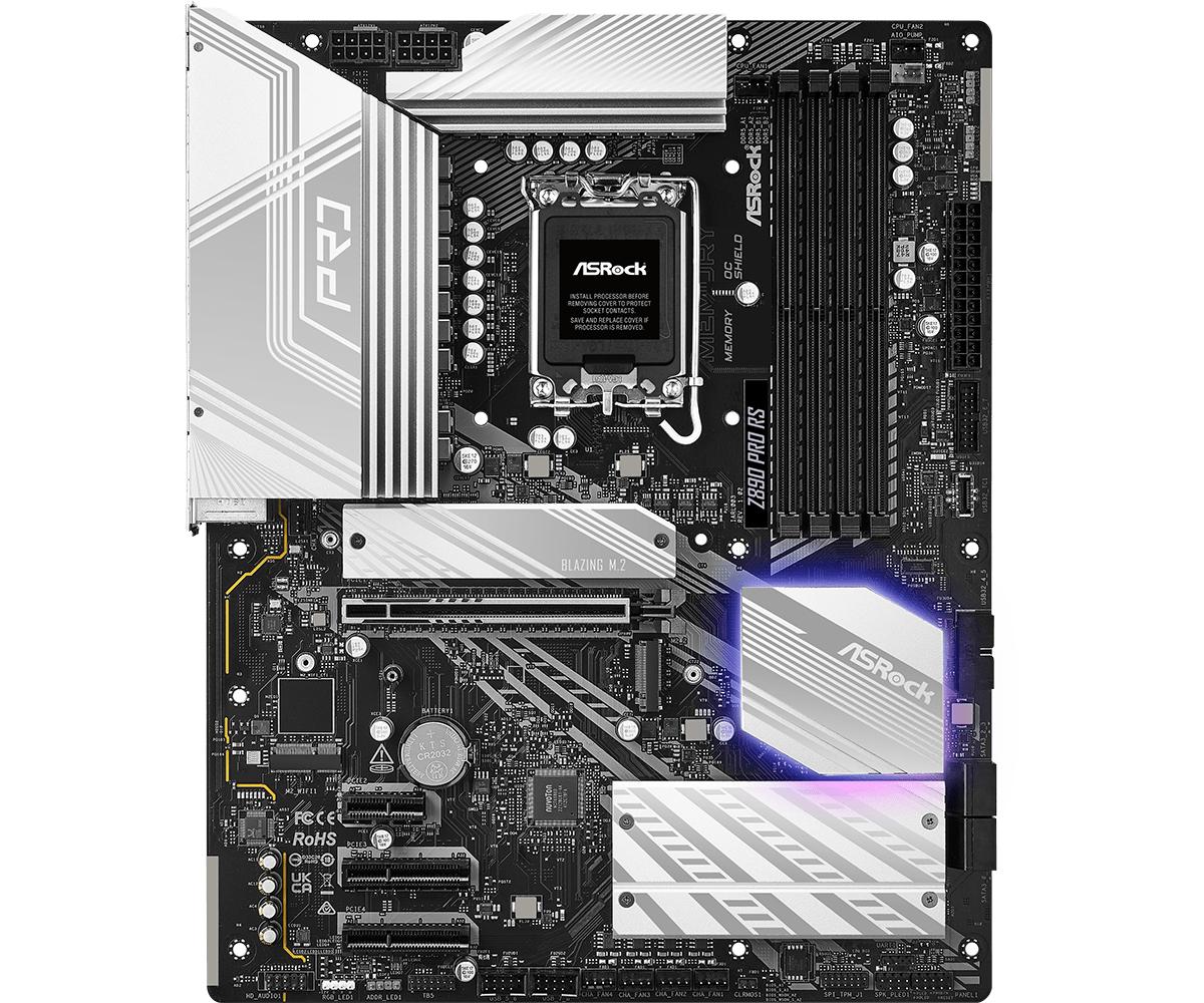 Asrock Z890 Pro Rs Motherboard Atx Lga-1851 Intel Z890
