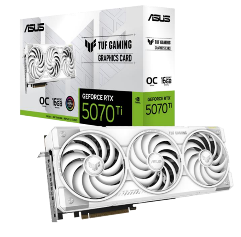 Asus Pcie Tuf-rtx5070ti -o16g-white-gaming Grafikkort Geekd Dk