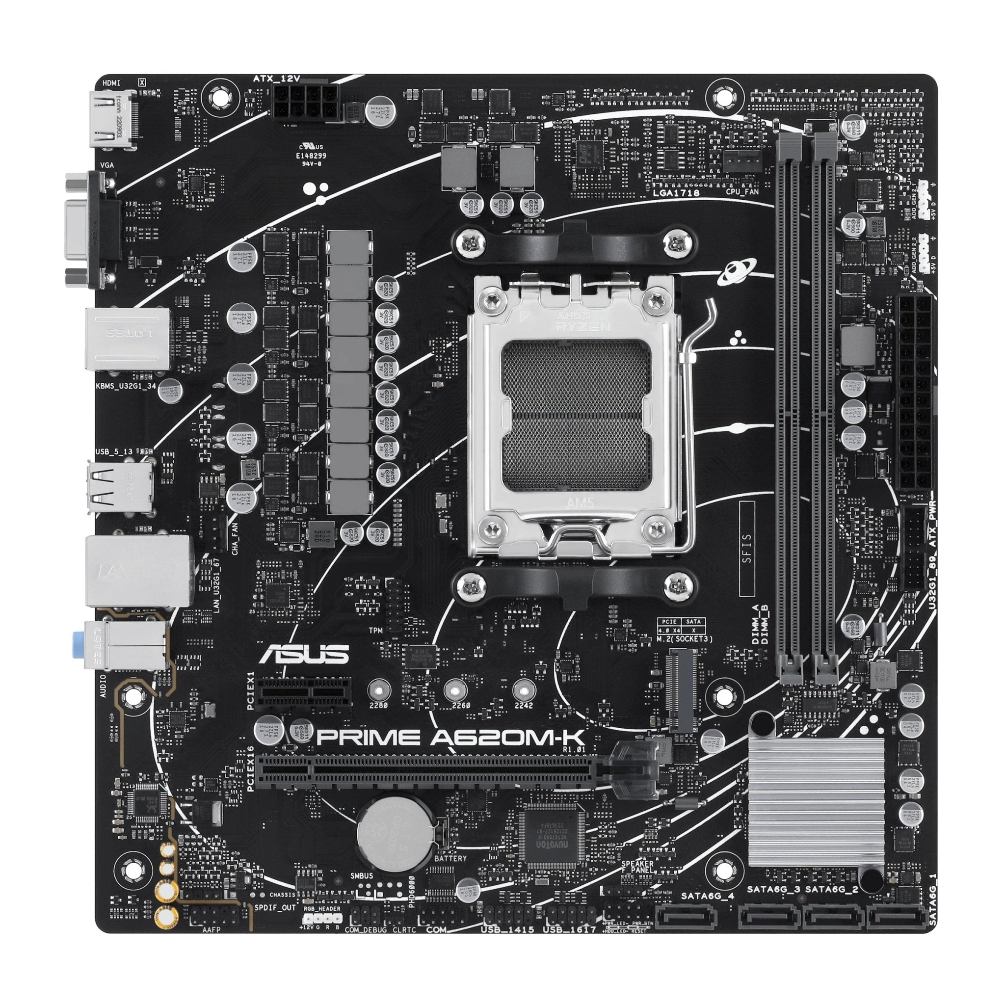 Asus Prime A620m-  Socket Am5  Bundkort