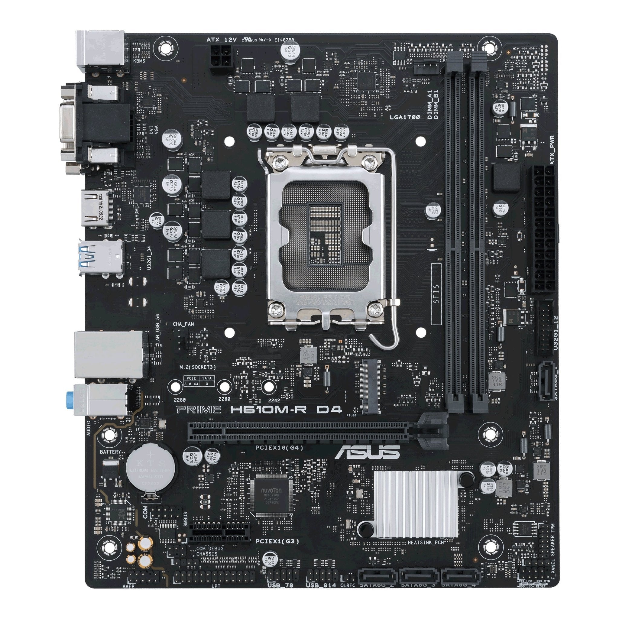 Asus Prime H610m-  D4  Matx  H610  Lga 1700  Ddr4  Bundkort