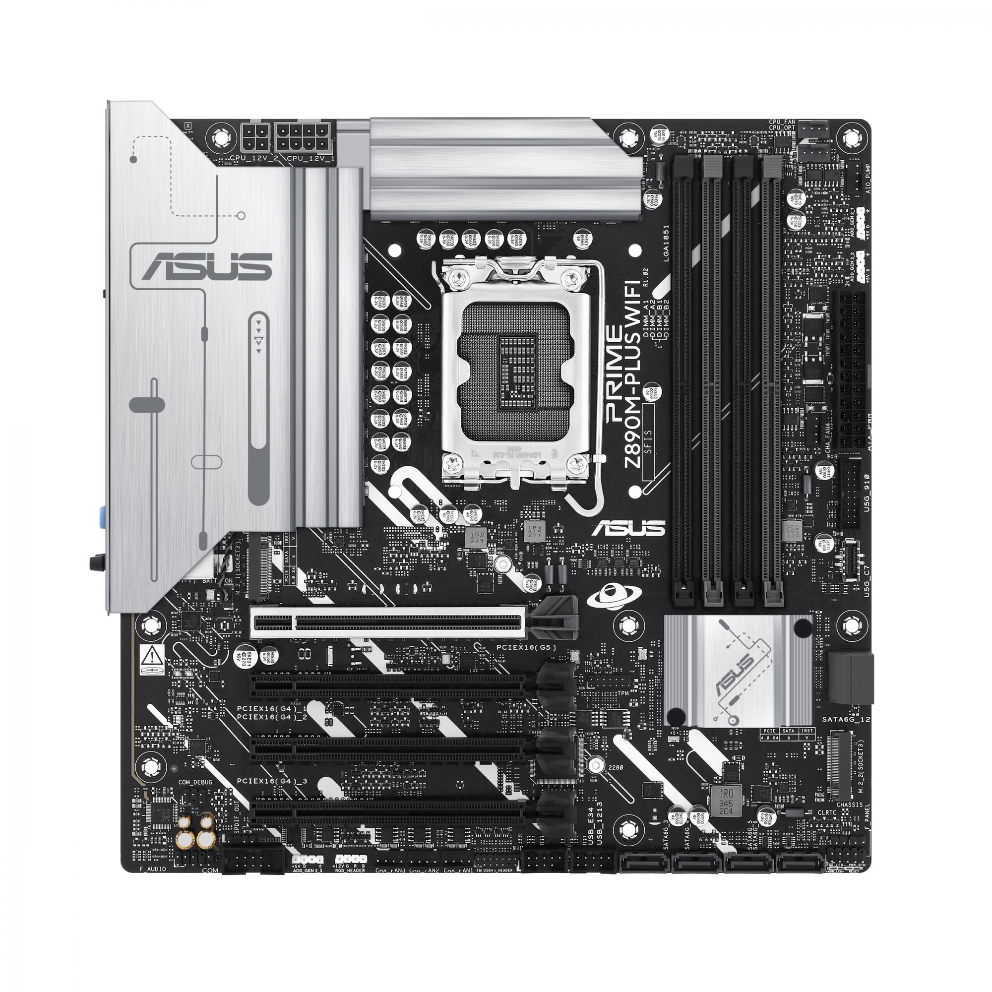 Asus Prime Z890m-plus Wifi Matx Lga1851 Sokkel Intel Z890