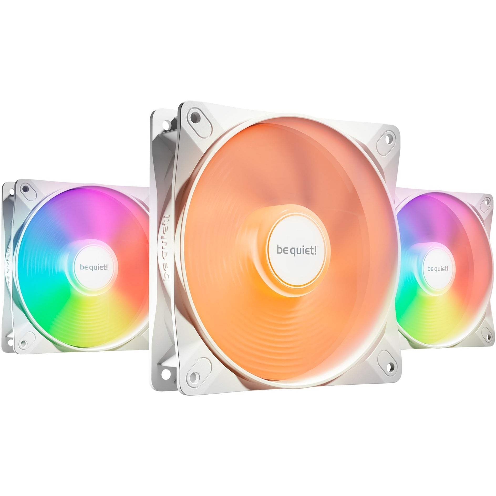 Be Quiet  Light Wings Lx 120mm Pwm White Triple Pack  Case Fan  White  Pack Of