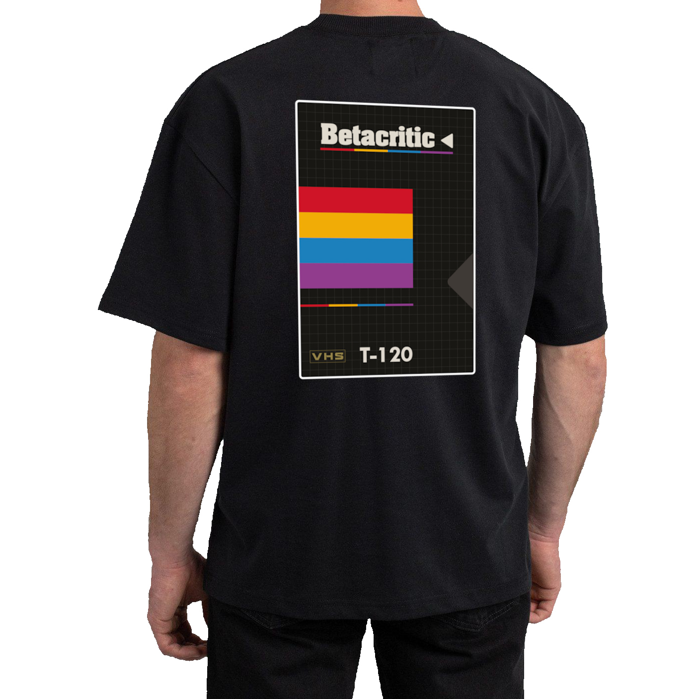 Betacritic Bånd Tee   Sort    -