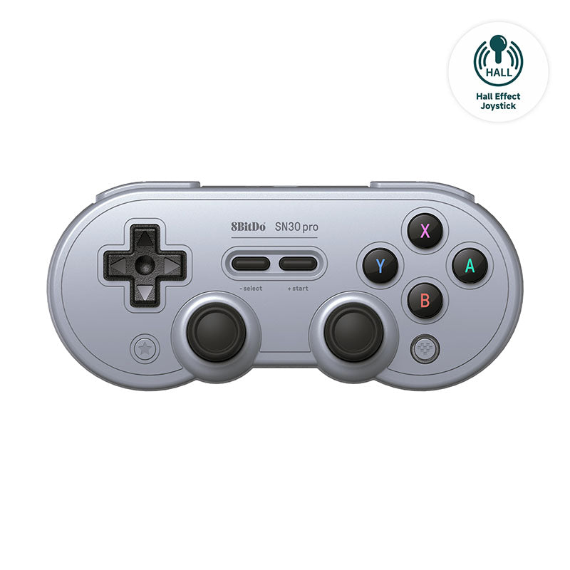 8bitdo Sn30 Pro Gamepad Hall Ed Grå