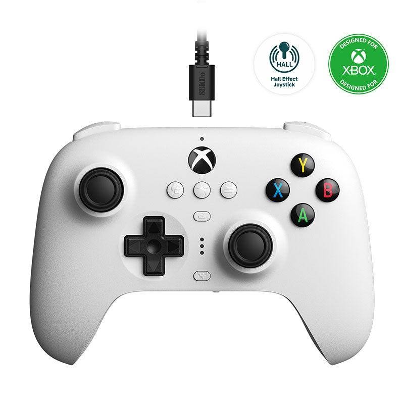 8bitdo Ultimate Kablet Controller Til Xbox Hall Ed Hvid