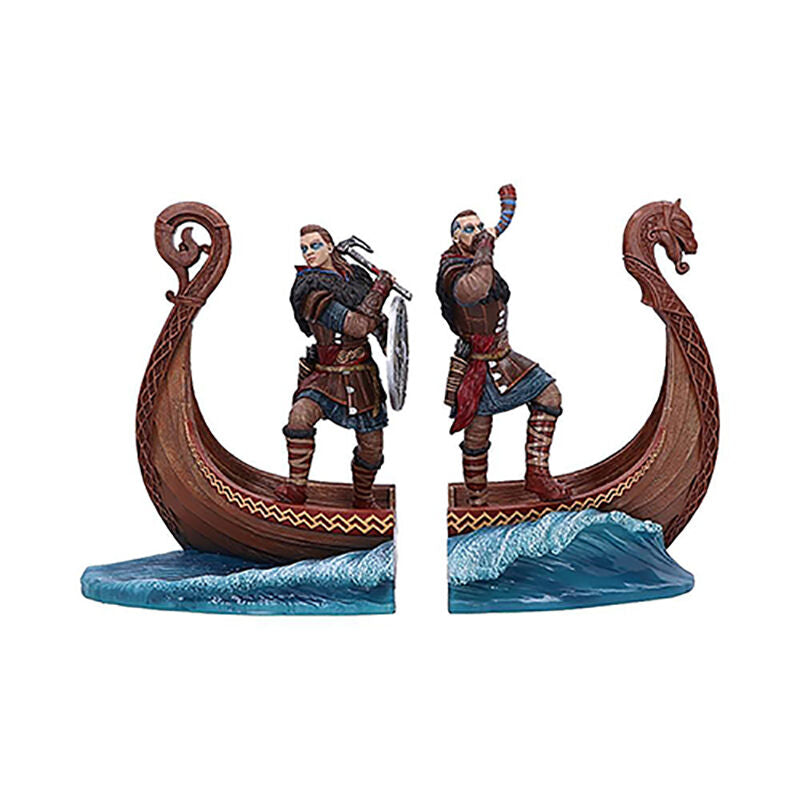 Bogstøtte Eivor På En Båd  Valhalla  31 Cm Figur Geekd Dk