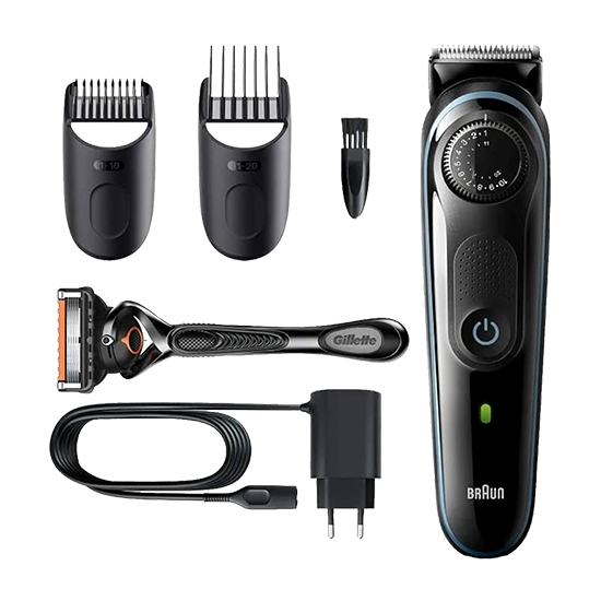 Braun Bt5340 Beard Trimmer       Hair Clipper With Gillette Fusion5 Proglide