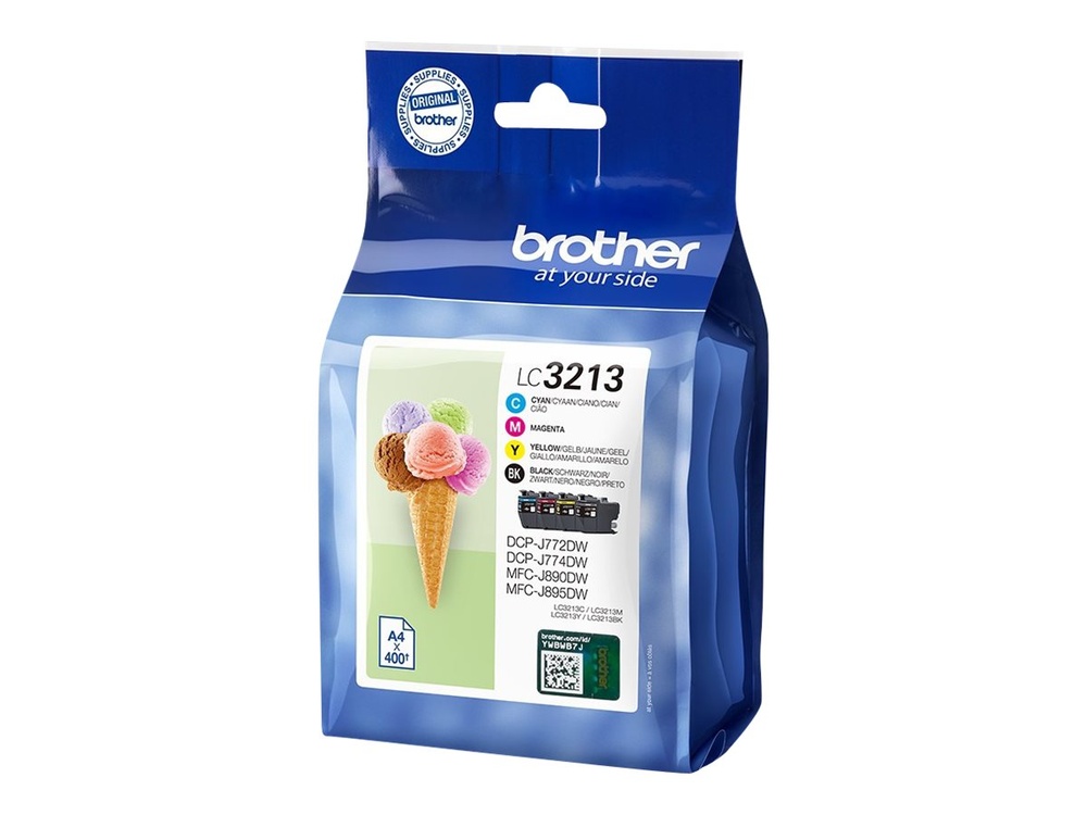 Brother Lc 3213 Blæk Multipakke Lc3213valdr