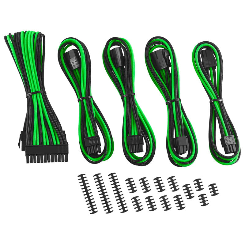 Cablemod Classic Modmesh Cable Extension Kit     Series Black Light Green