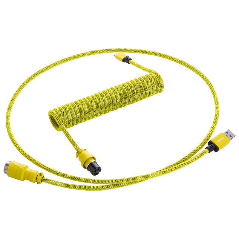 Cablemod Pro Coiled Keyboard Cable Usb-  To Usb Type    Dominator Yellow 150cm