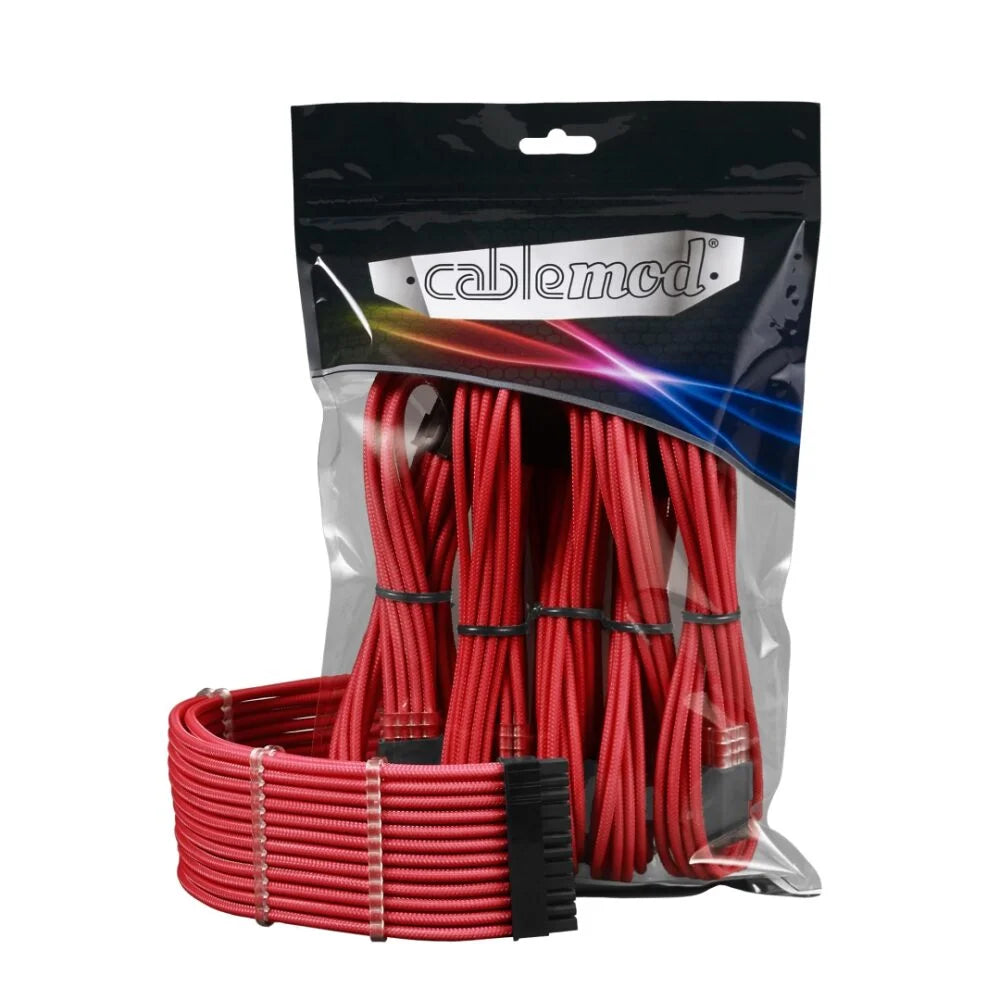 Cablemod Pro Modmesh Cable Extension Kit Rød Kabelforlænger Geekd Dk