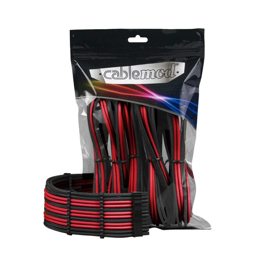 Cablemod Pro Modmesh Cable Extension Kit Sort Rød Kabelforlænger Geekd Dk