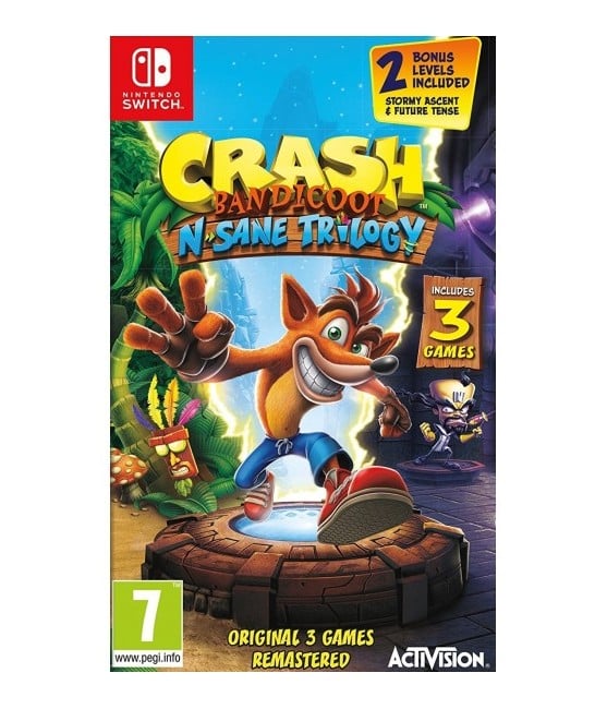 Crash Bandicoot   Apos Sane Trilogy Remastered Nintendo Switch Spil Geekd Dk