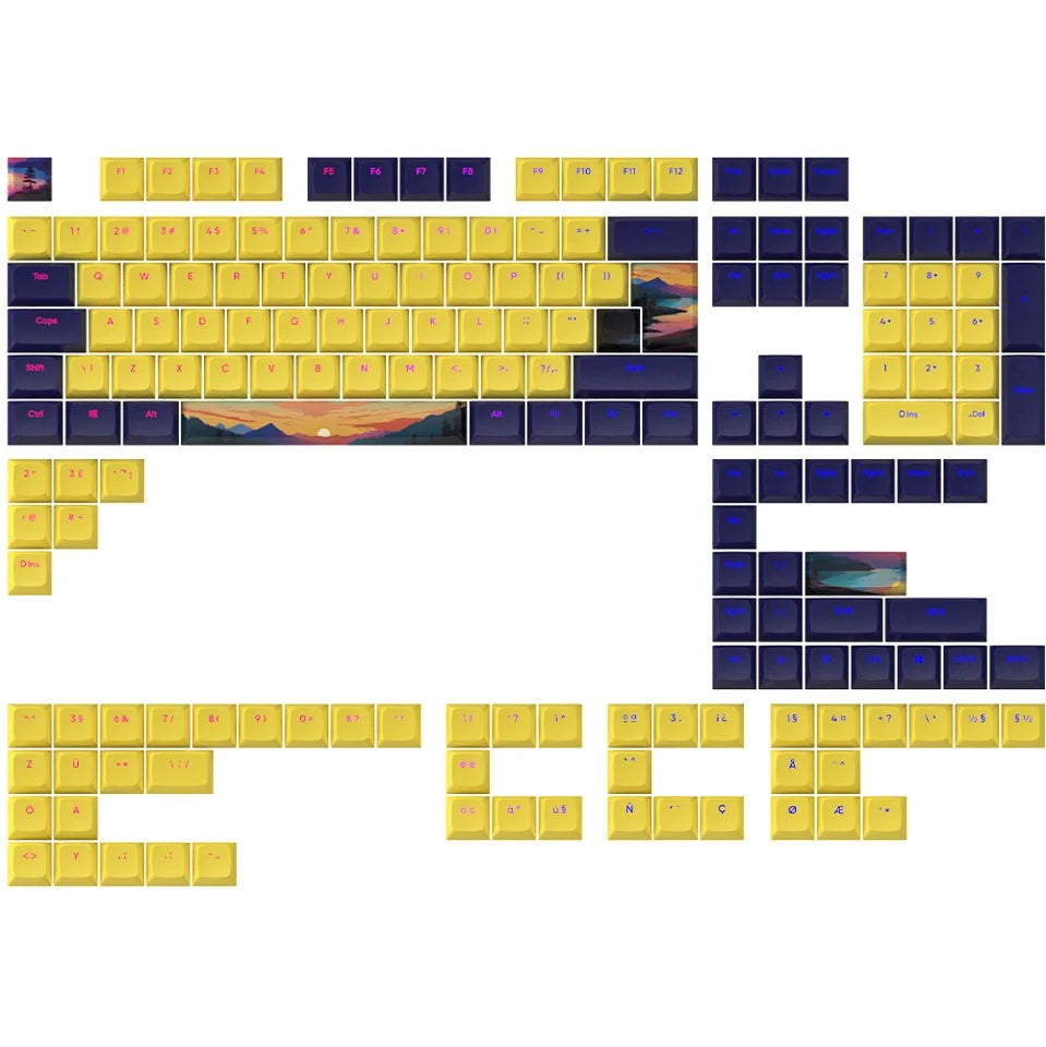 Dark Project Keycaps Sets Sunset Geekd Dk