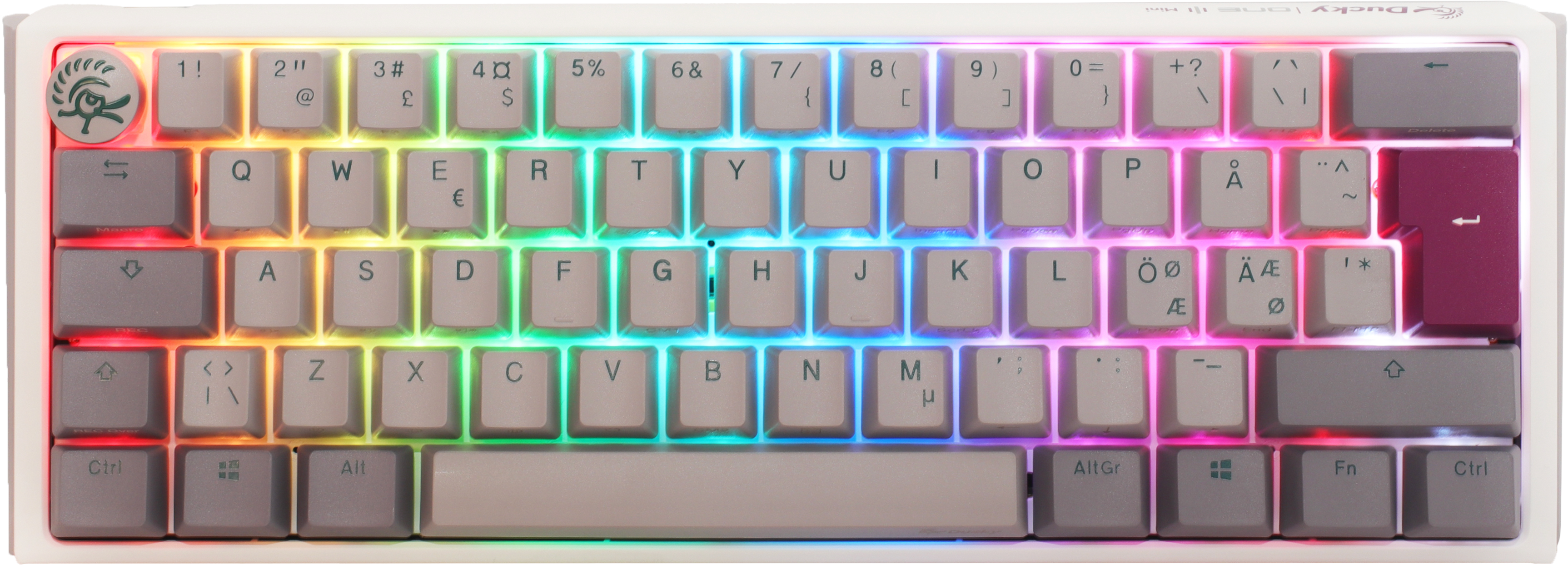 Ducky One   Mist Nordic Mini 60  Cherry Brown Rgb