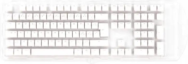 Ducky White 115 Keycap Set Seamless Double-shot Pbt Nordic Layout