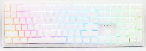 Ducky Zero White Cherry Red Rgb Trådløs Tastatur Geekd Dk