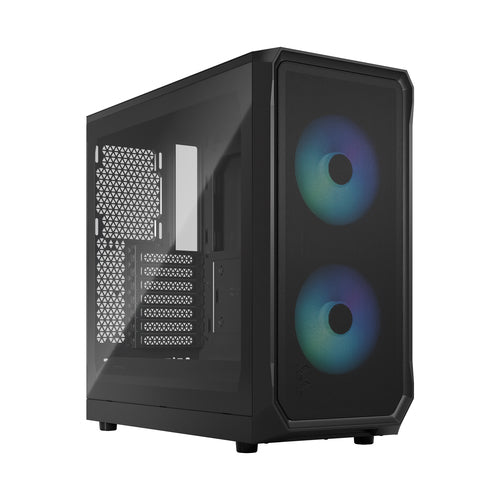 Fractal Design Focus   Rgb Black Window Kabinet Geekd Dk