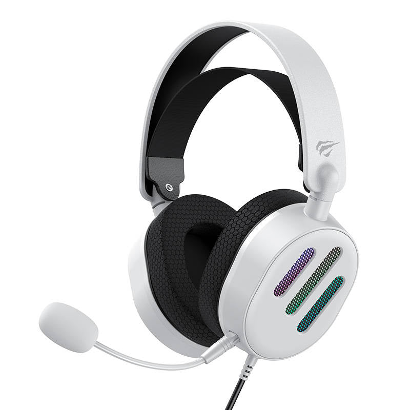 Gaming Headphones Havit H2038u Rgb  White  Headset Geekd Dk