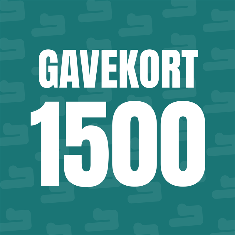 Gavekort  1500 Kr