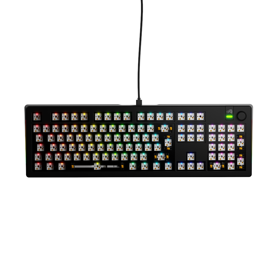 Glorious Gmmk   100  Barebones Wired Sort- Iso Tastatur Geekd Dk