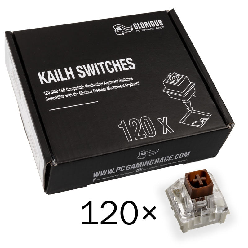 Glorious Kailh Box Brun Switches  120 Stk  Tastatur Switch Geekd Dk