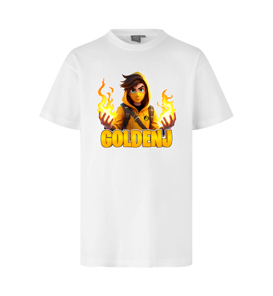 Goldenj Flamme Tee Hvid    -