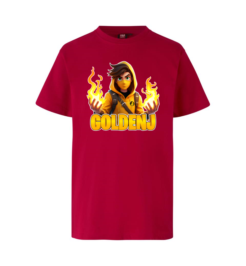 Goldenj Flamme Tee Rød    -