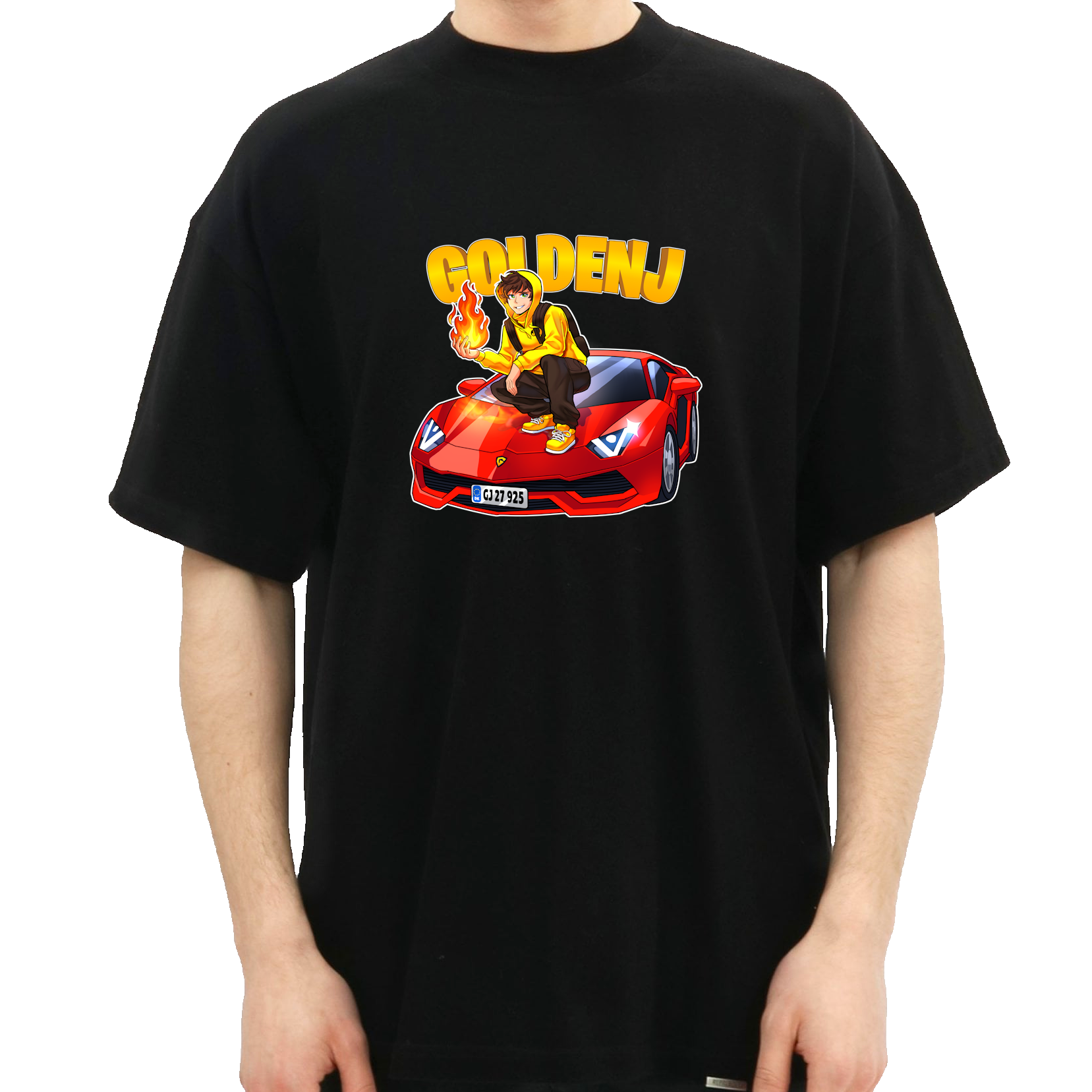 Goldenj Lambo Tee   Sort    -