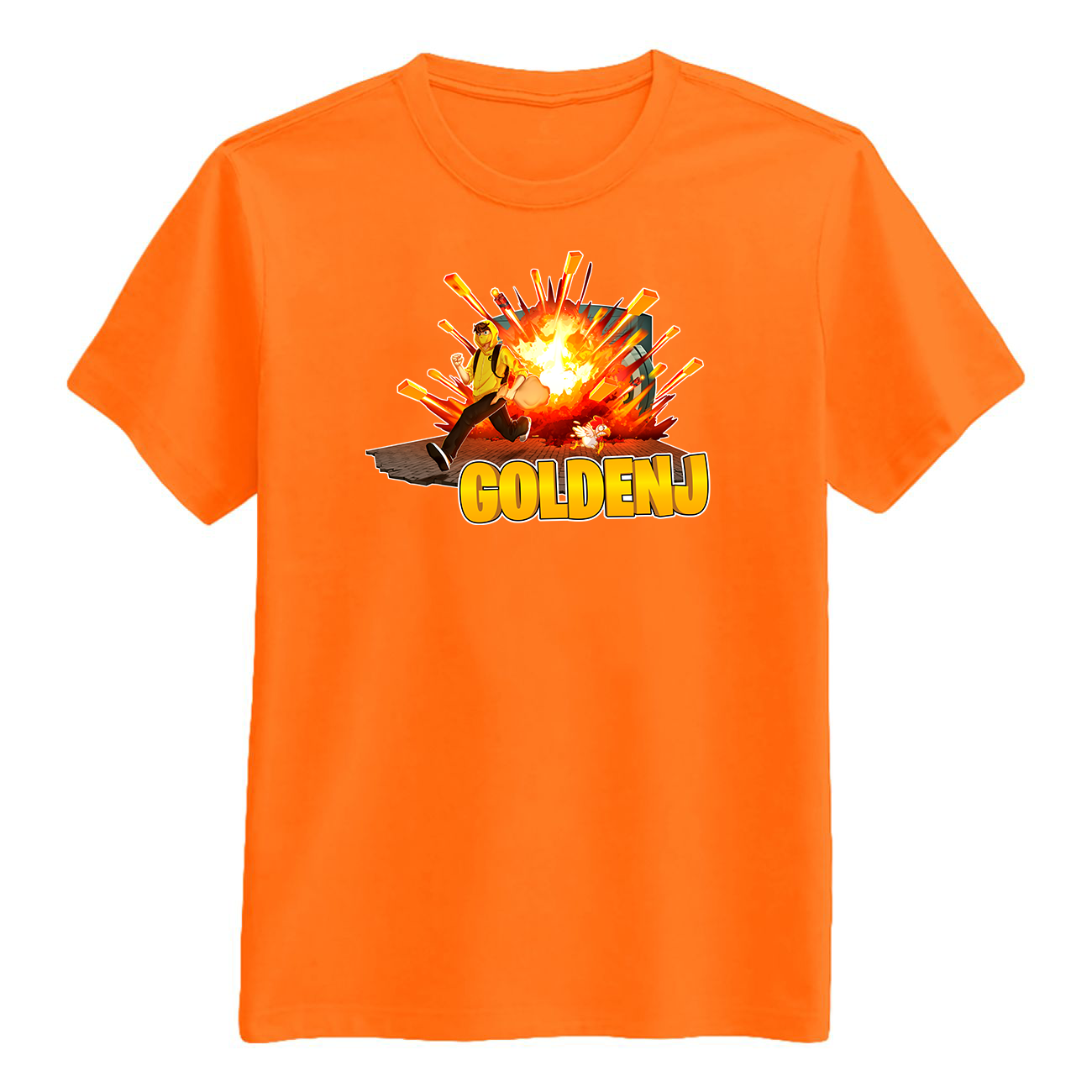 Goldenj Vault Tee Orange    -