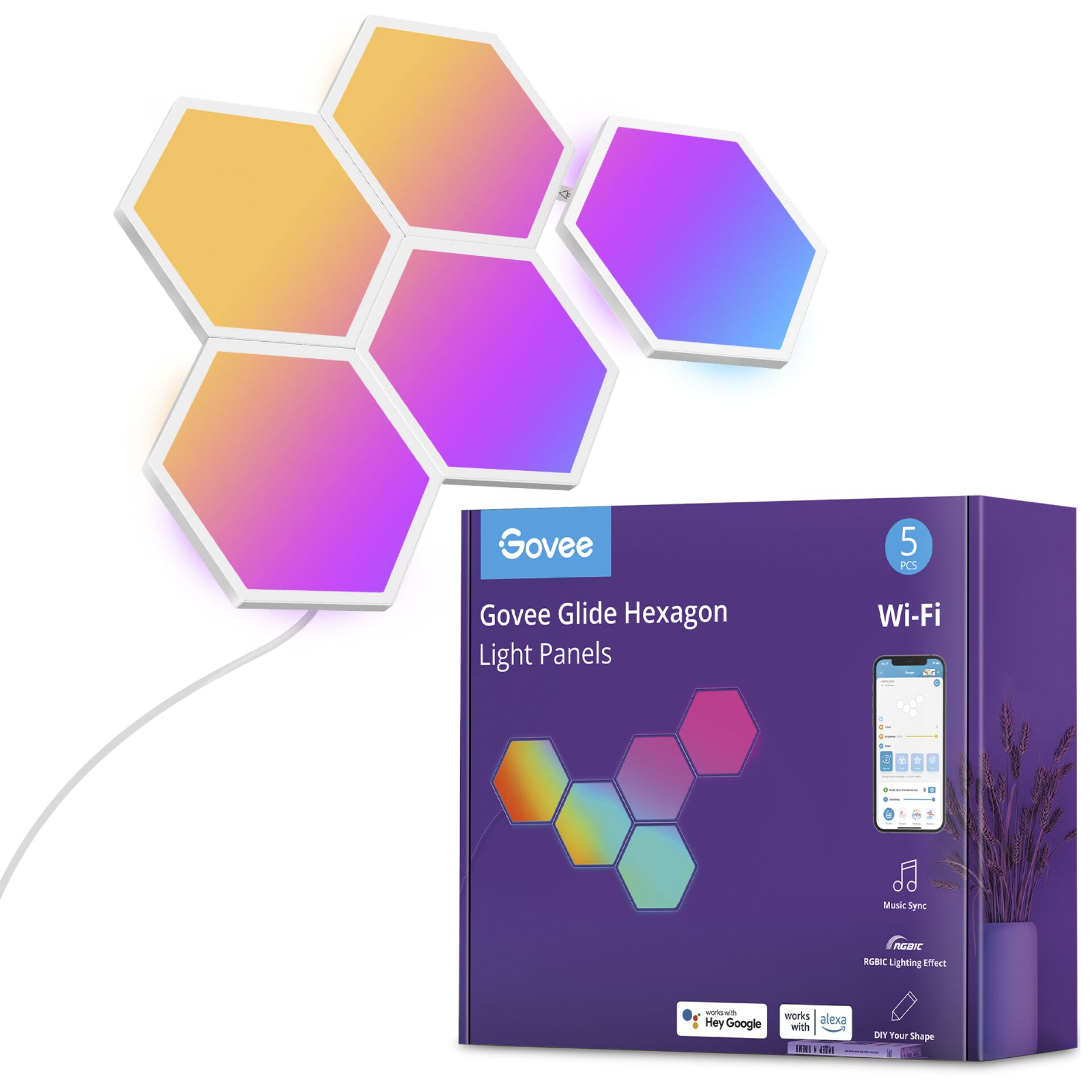 Govee Glide Hexa Light Panels Led Lys Geekd Dk
