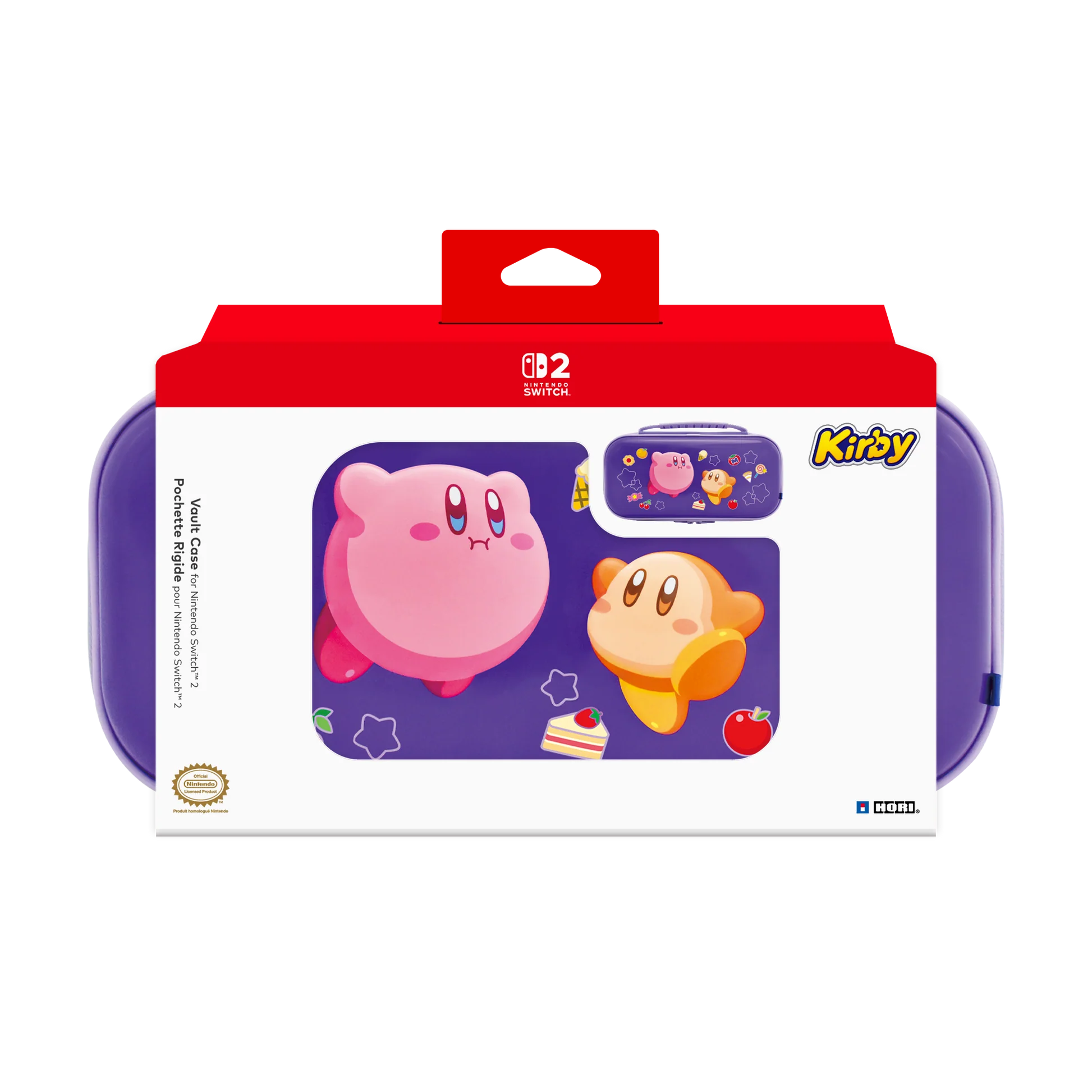 Hori Vault Case For Nintendo Switch    Kirby And Waddle Dee  Purple Controller Geekd Dk