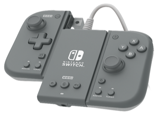 Hori Switch Split Pad Compact Attachment Set  Grey