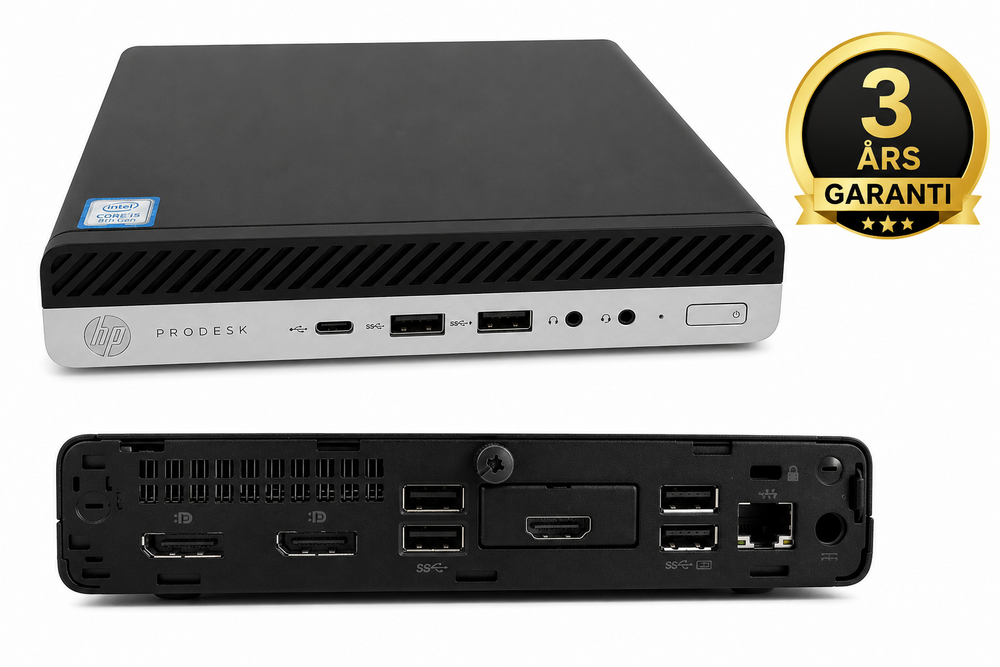 Hp Prodesk 600 G4 Tiny Refurbished Med   års Garanti