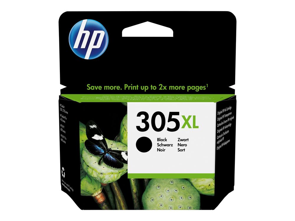 Hp 305  Sort Blækpatron 3ym62ae Original