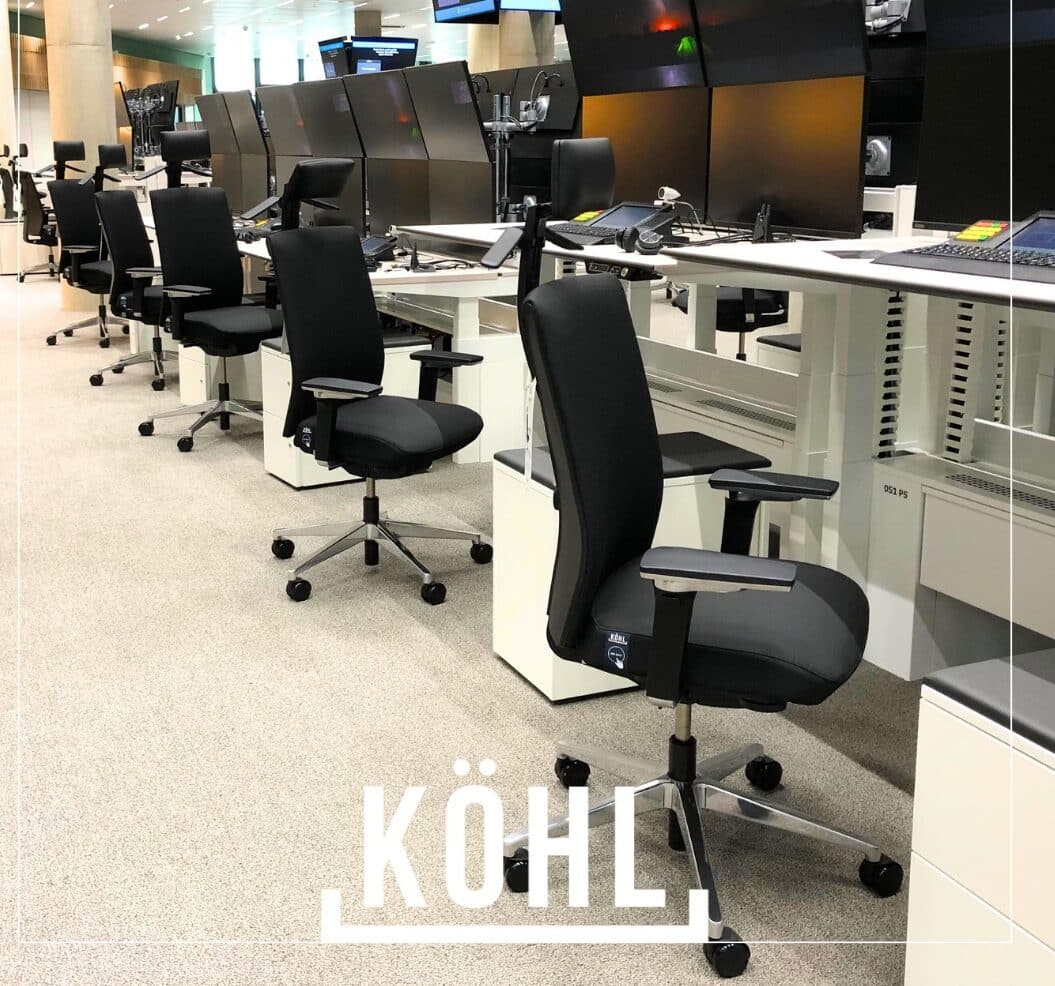 Kohl Tempeo Fresh Basic Kontorstol  Sort Stel