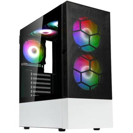 Kolink Observatory Mx Mesh Argb Midi Tower Case Black White